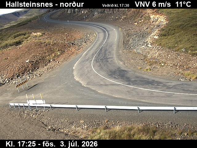 Hallsteinsnes — Hallsteinsnes séð norðurs