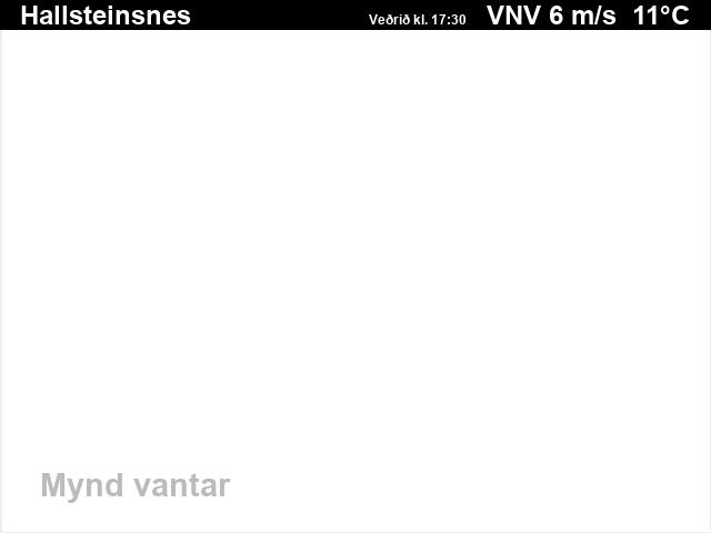 Hallsteinsnes — Hallsteinsnes séð niður á veg