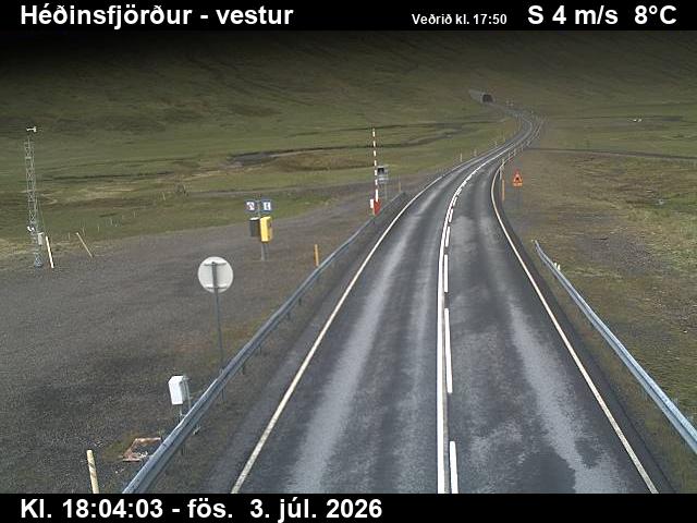 Héðinsfjarðargöng í Héðinsfirði Ólafsfjarðarmegin