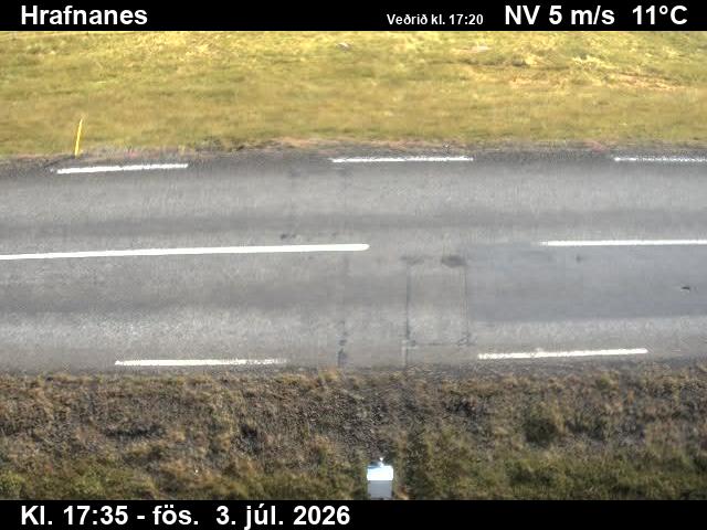 Hrafnanes — Hrafnanes séð niður á veg