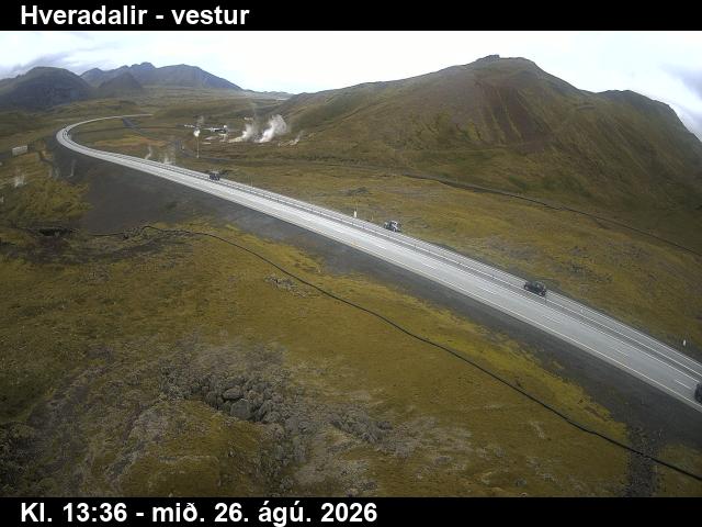 Webcam Hveradalir, Ölfus, Suðurland, Island