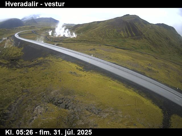 Webcam Hveradalir, Ölfus, Suðurland, Island