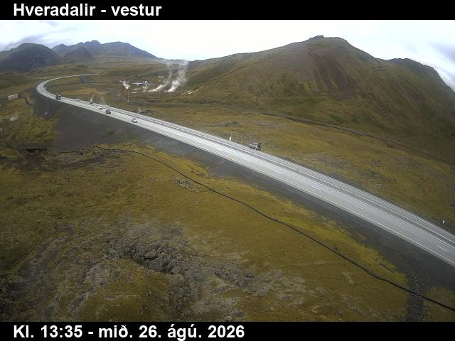 Webcam Hveradalir, Ölfus, Suðurland, Island