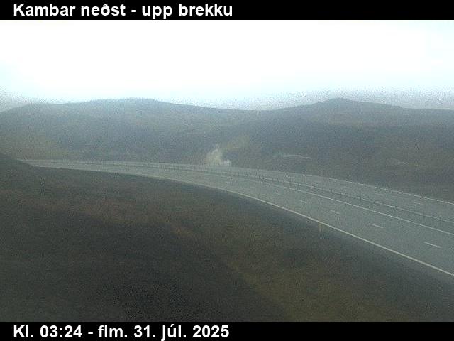 Webcam Kambar neðst, Hveragerði, Suðurland, Island