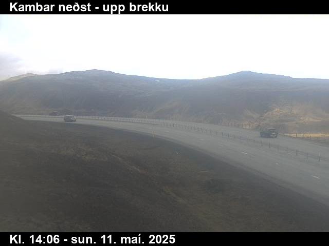 Webcam Kambar neðst, Hveragerði, Suðurland, Island