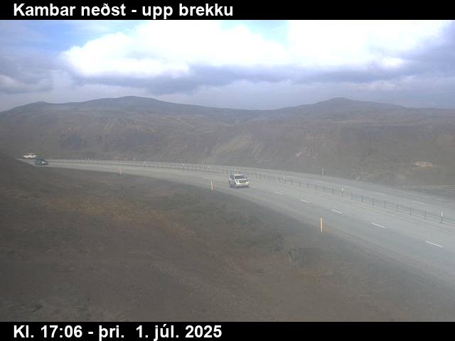 Webcam Kambar neðst, Hveragerði, Suðurland, Island