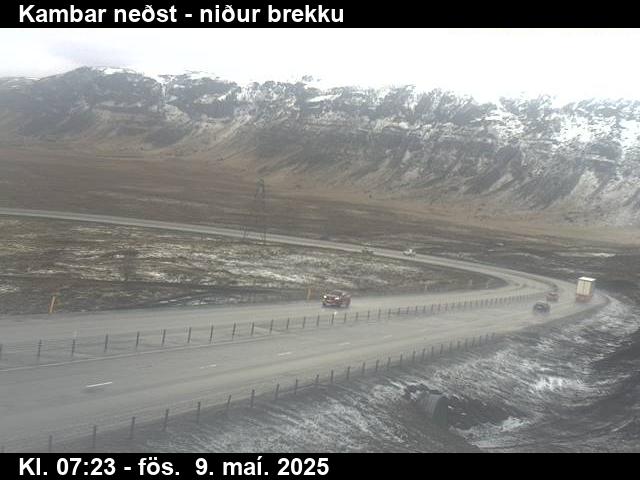Webcam Kambar neðst, Hveragerði, Suðurland, Island