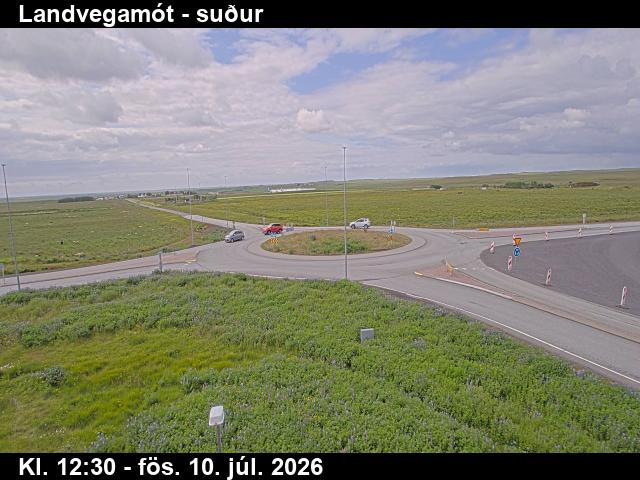 Webcam Landvegamót, Rangárþing ytra, Suðurland, Island