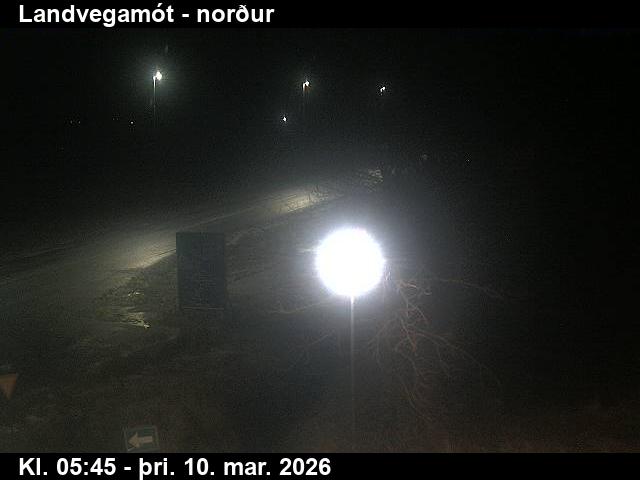 Webcam Landvegamót, Rangárþing ytra, Suðurland, Island