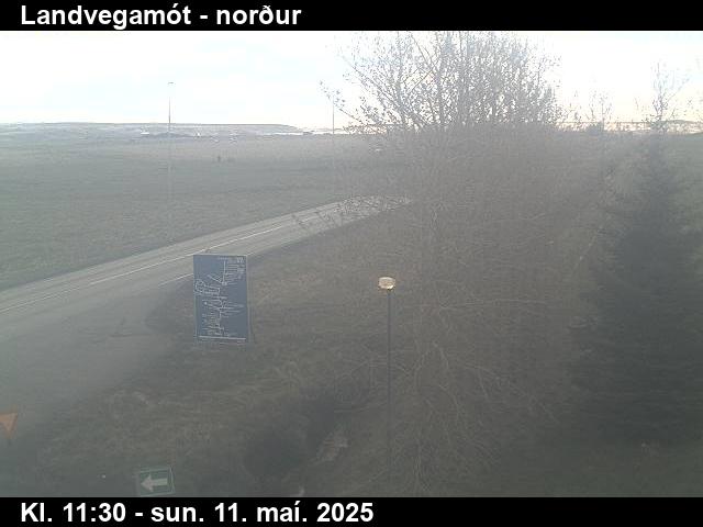 Webcam Landvegamót, Rangárþing ytra, Suðurland, Island
