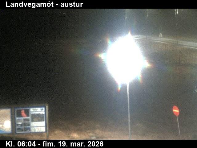 Webcam Landvegamót, Rangárþing ytra, Suðurland, Island