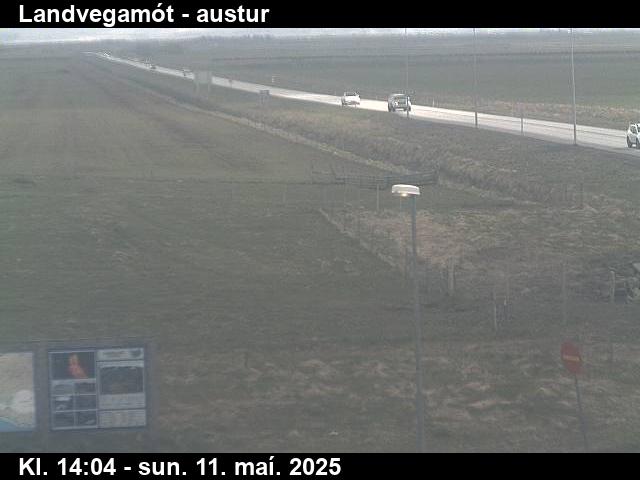 Webcam Landvegamót, Rangárþing ytra, Suðurland, Island