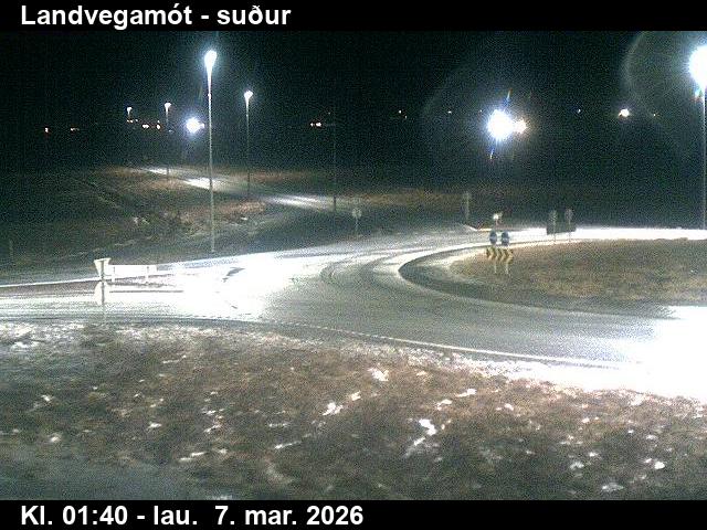 Webcam Landvegamót, Rangárþing ytra, Suðurland, Island
