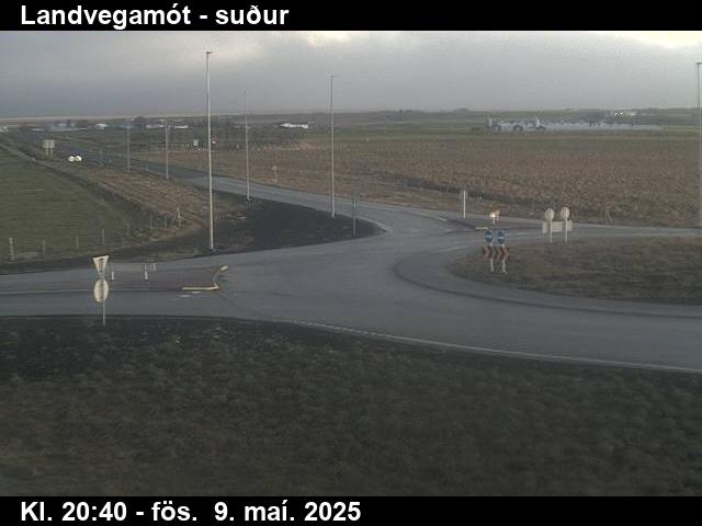 Webcam Landvegamót, Rangárþing ytra, Suðurland, Island