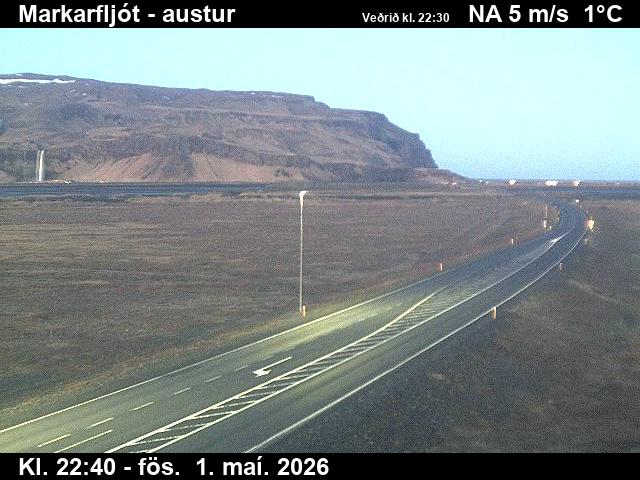 Webcam Markarfljót, Rangárþing eystra, Suðurland, Island