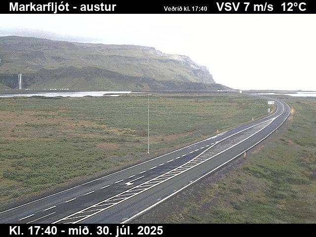 Webcam Markarfljót, Rangárþing eystra, Suðurland, Island
