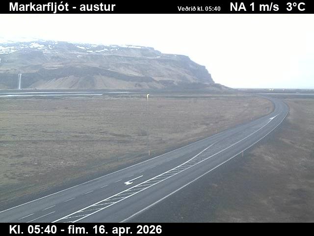 Webcam Markarfljót, Rangárþing eystra, Suðurland, Island