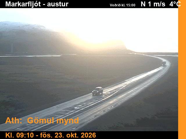 Webcam Markarfljót, Rangárþing eystra, Suðurland, Island