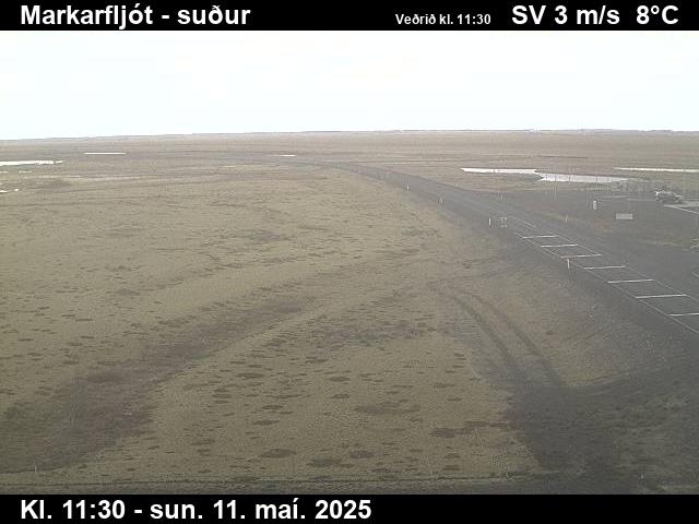 Webcam Markarfljót, Rangárþing eystra, Suðurland, Island