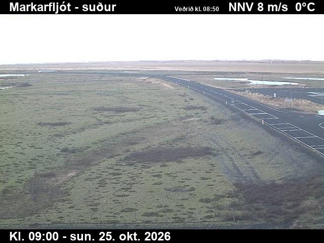 Webcam Markarfljót, Rangárþing eystra, Suðurland, Island