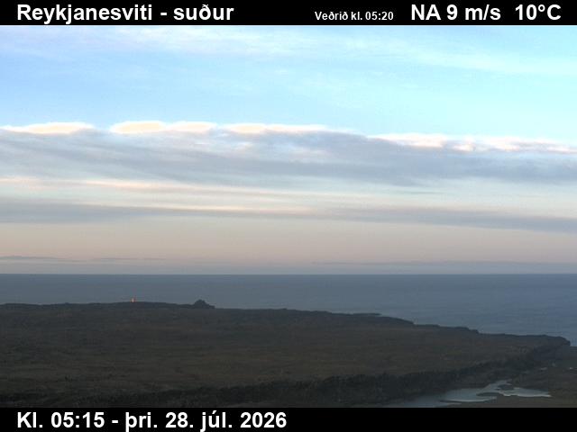 Webcam Leuchtturm Reykjanestá, Reykjanesbær, Suðurnes, Island