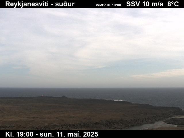 Webcam Leuchtturm Reykjanestá, Reykjanesbær, Suðurnes, Island