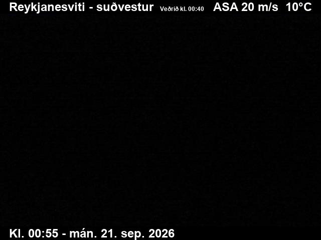 Webcam Leuchtturm Reykjanestá, Reykjanesbær, Suðurnes, Island