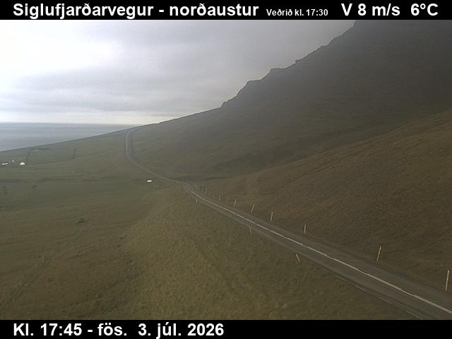 Siglufjarðarvegur við Herkonugil