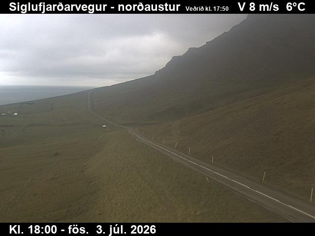 Siglufjarðarvegur við Herkonugil