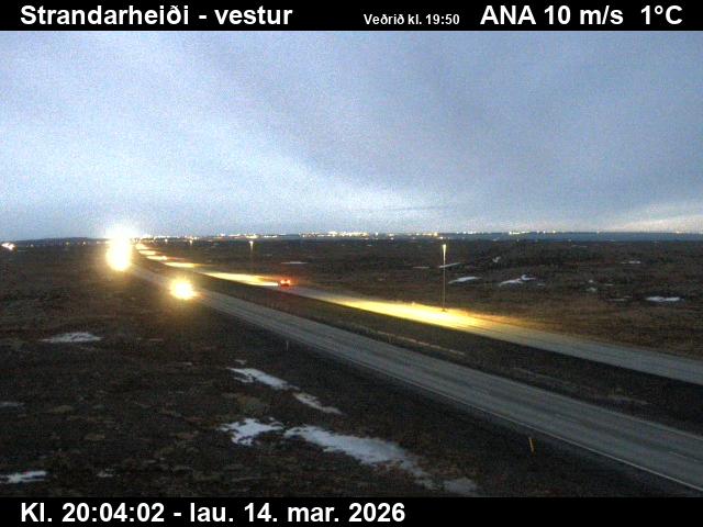 Webcam Strandarheiði, Vogar, Suðurnes, Island