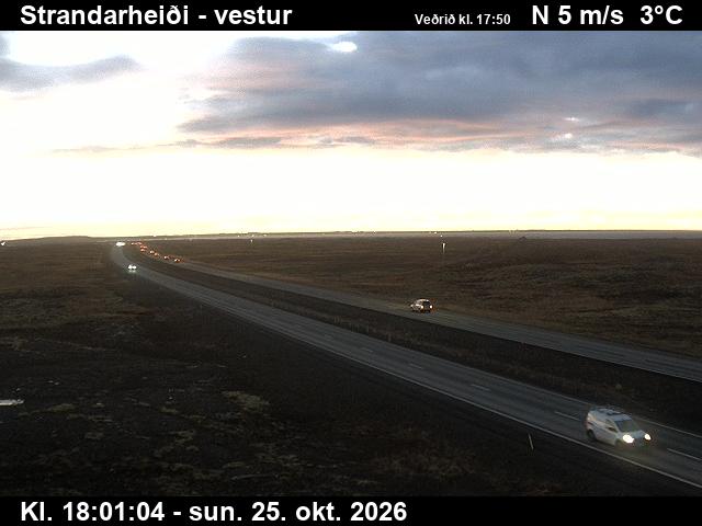 Webcam Strandarheiði, Vogar, Suðurnes, Island