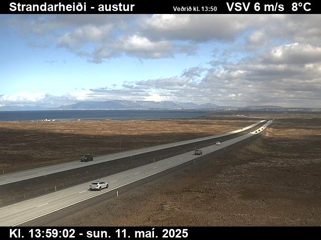 Webcam Strandarheiði, Vogar, Suðurnes, Island