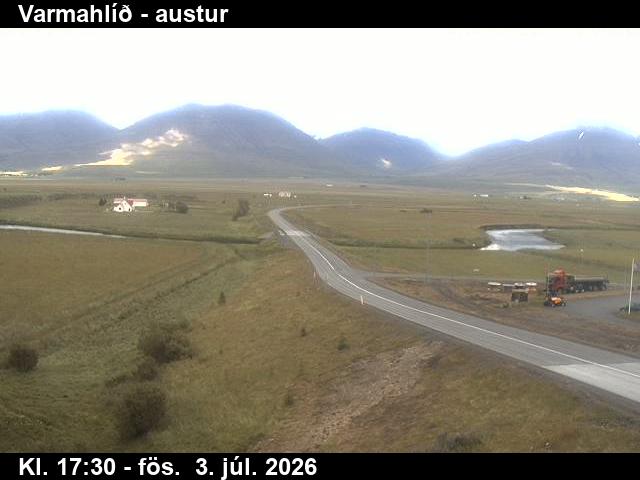 Varmahlíð — Varmahlíð séð í austur